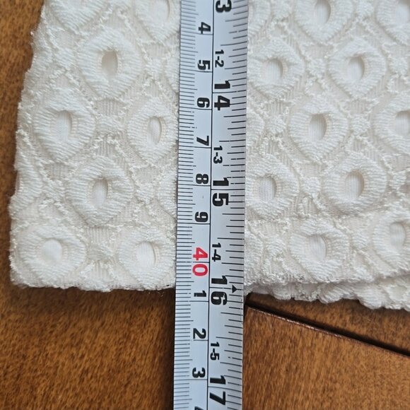 Koko Noko white eyelet short ruffled sleeve shirt size 5 - Picture 10 of 10
